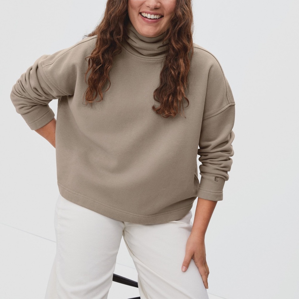 New Everlane the turtleneck sweatshirt • XXS